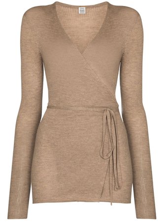 Totême Wrap Design Cashmere Knit Cardigan - Farfetch