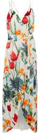 Susana Wrap-effect Floral-print Fil Coupe Chiffon Maxi Dress