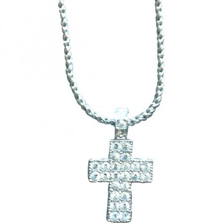 Crystal long necklace Swarovski Silver in Crystal - 6065294