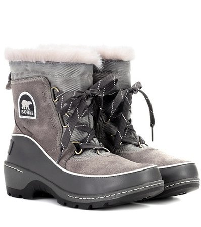 Torino leather and suede snow boots