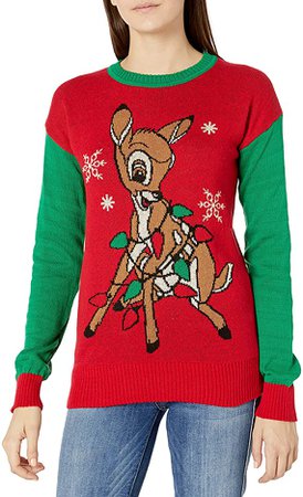 Disney Women's Ugly Christmas Sweater at Amazon Women’s Clothing store