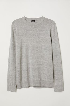 Fine-knit Sweater - Light gray melange - Men | H&M US