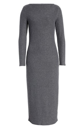So Soft Ribbed Long Sleeve Midi Sweater Dress | Nordstrom