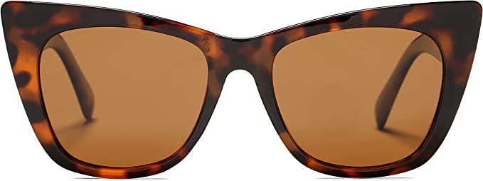 Amazon.com: Vintage Retro Cat Eye Sunglasses Women, Square Cateye Polarized UV400 Protection Glasses with Fashion Trendy Durable Frame (Light Tortoise Acetate / Brown) : Clothing, Shoes & Jewelry
