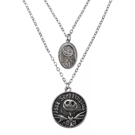 JDS - Jack Skellington & Sally Necklace "Welcome to Halloween Town