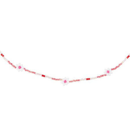 Daisy Chain Necklace, Pink, Emily Levine Milan
