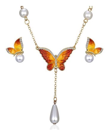 Precious Butterfly Suicide Awareness Jewelry Set