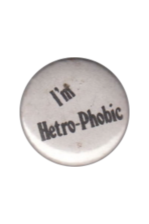heterophobic vintage gay button ❦ clip by strangebbeast