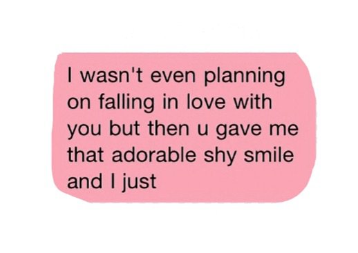 falling in love text