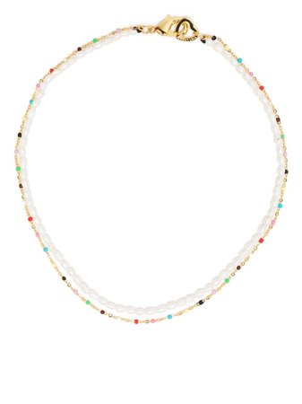 Bimba y Lola pearl-embellished chain-link Necklace - Farfetch