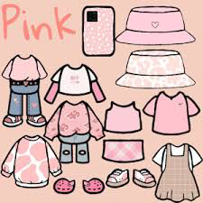 toca boca pink clothes