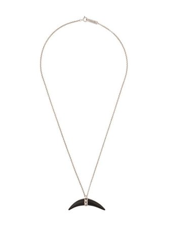 Isabel Marant Horn Pendant Necklace CO029319H004B Silver | Farfetch