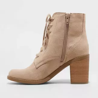 Women's Cailey Heeled Lace Up Fashion Bootie - Universal Thread™ : Target