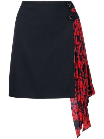 GIVENCHY pleated panel skirt