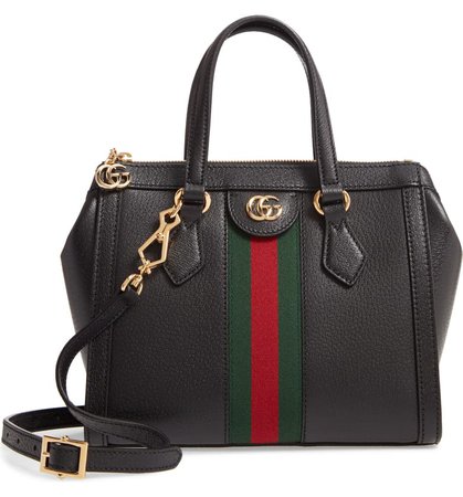 Gucci Small Ophidia Leather Satchel | Nordstrom