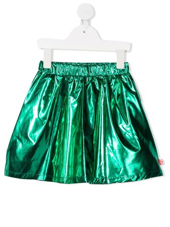 Shop green Billieblush green metallic skirt with Express Delivery - Farfetch