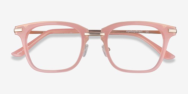 Candela - Square Pink Frame Glasses For Women | EyeBuyDirect