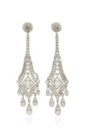 Platinum & Diamond Earrings By Stephen Russell | Moda Operandi