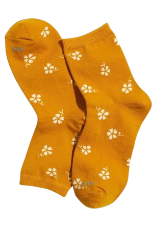 Ankle Sock in Gold Daisy