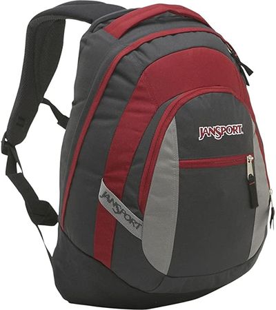 Amazon.com: JanSport Trinity Backpack (Grey Humboldt/Red Curtain/New Storm Grey) : Clothing, Shoes & Jewelry