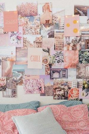 Cai & Jo Peachy Pink Collage Kit | Urban Outfitters UK