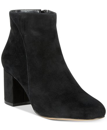 INC International Concepts INC Floriann Block-Heel Ankle Booties, Created for Macy's & Reviews - Boots - Shoes - Macy's