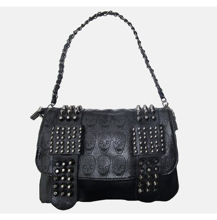 Rockabilly Punk Rock Baby Black Fashion Skull Bag | RebelsMarket