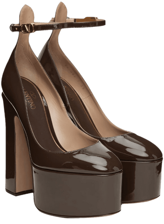 Valentino - Tan-Go Platform Heels in Brown