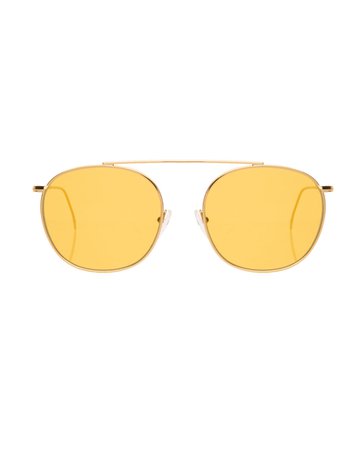 Illesteva Single-Bridge Steel Square Sunglasses