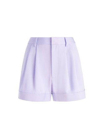 Conry Pleated Cuff Short In Lavender | Alice And Olivia
