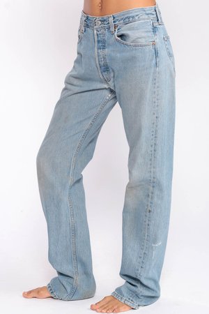 Levis Mom Jeans High Waist Jeans 90s Jeans Blue Jeans Levi DISTRESSED 80s Denim Pants 501 Vintage Hipster Medium 8 29