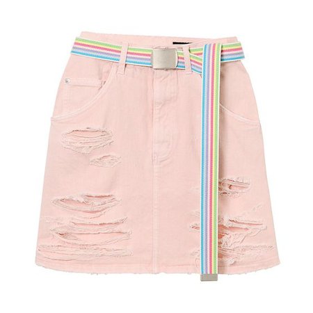 pink skirt belt