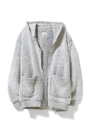 UO Brea Fleece Hooded Zip-Up Jacket | Urban Outfitters