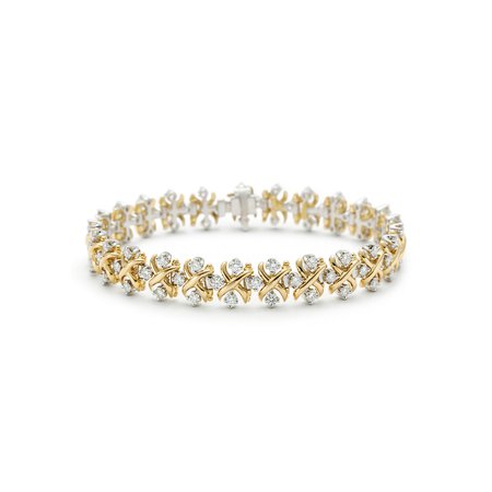 Tiffany & Co, Schlumberger Lynn Bracelet in Gold with Diamonds