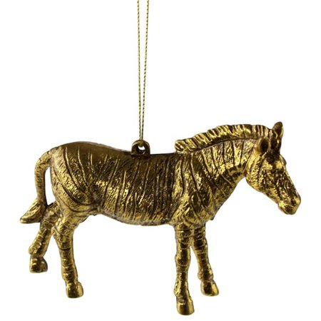 Trouva: Gold Zebra Christmas Decoration