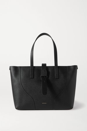 Black Voya textured-leather tote | Senreve | NET-A-PORTER