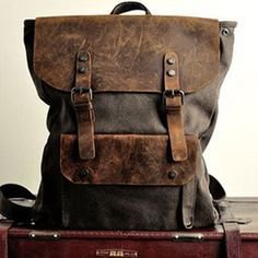 worn backpack