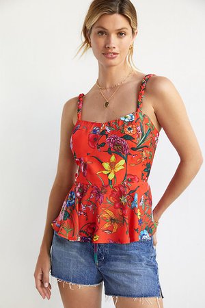 Braided Floral Cami | Anthropologie
