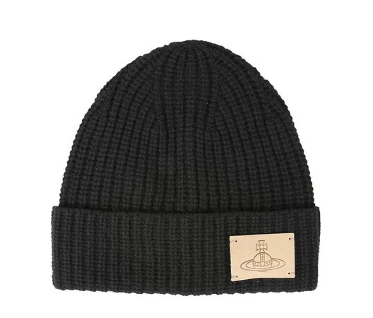 Vivienne Westwood - Wool Knit Hat With Logo Patch