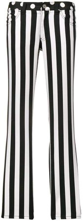Junya Watanabe Pre-Owned striped and polka dot trousers