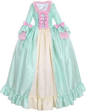 Queen Marie Antoinette Rococo Ball Gown, Gothic Victorian Dress