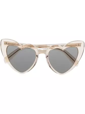 Saint Laurent Eyewear heart-shape Tinted Sunglasses - Farfetch