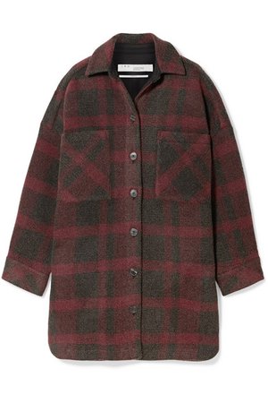 IRO | Zunky oversized checked flannel jacket | NET-A-PORTER.COM