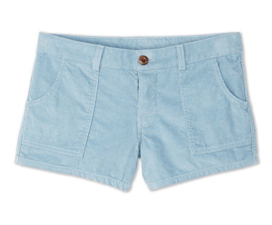 light blue corduroy shorts