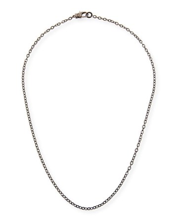 Margo Morrison 24" Rhodium-Plated Sterling Silver Chain Necklace