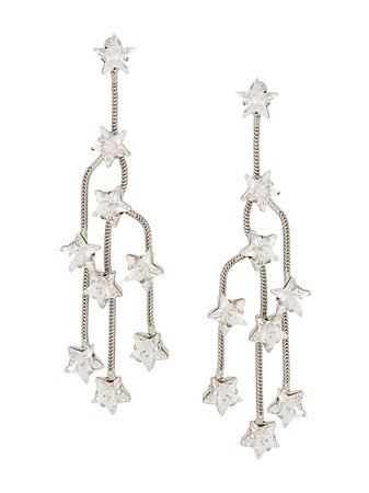 P.a.r.o.s.h. Star Crystal Chandelier Earrings | Farfetch.com