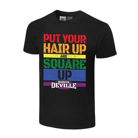 Sonya Deville "Square Up" Pride Collection T-Shirt - WWE US