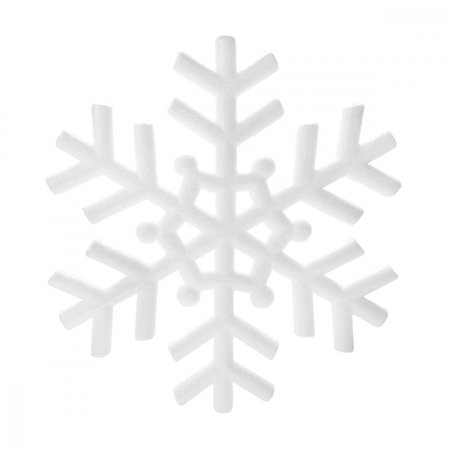 Snowflake 40cm white glitter | Christmasdecorations.co.uk | Christmasdecorations.co.uk