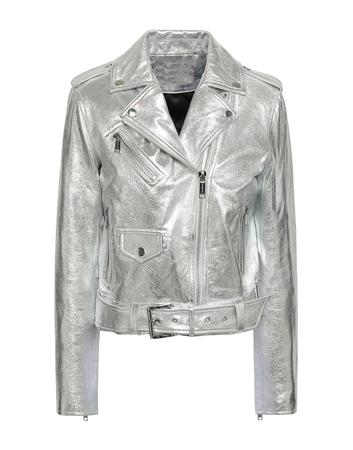 Silver metallic jacket