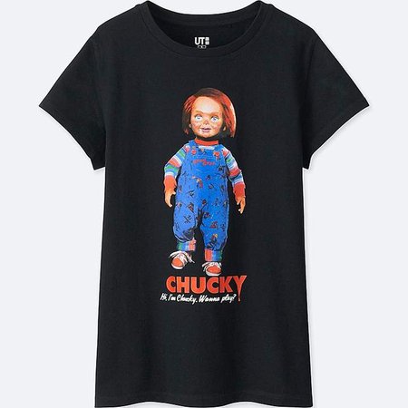 Women's Back To The 80's Short-sleeve Graphic T-Shirt (chucky)